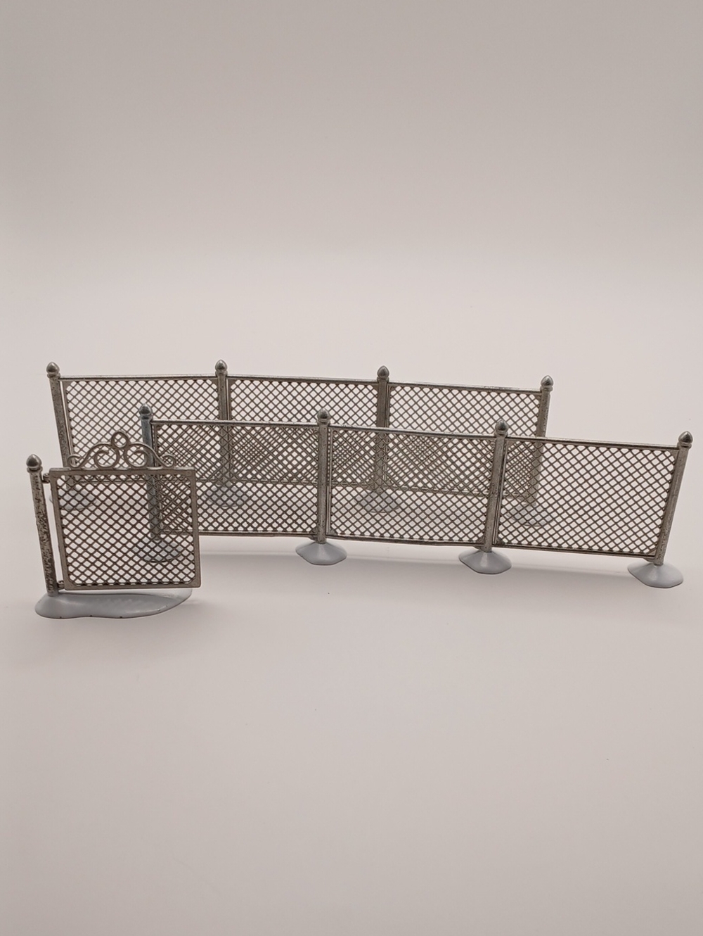 Vintage Dept 56 Village Chain Link Fence with Gate